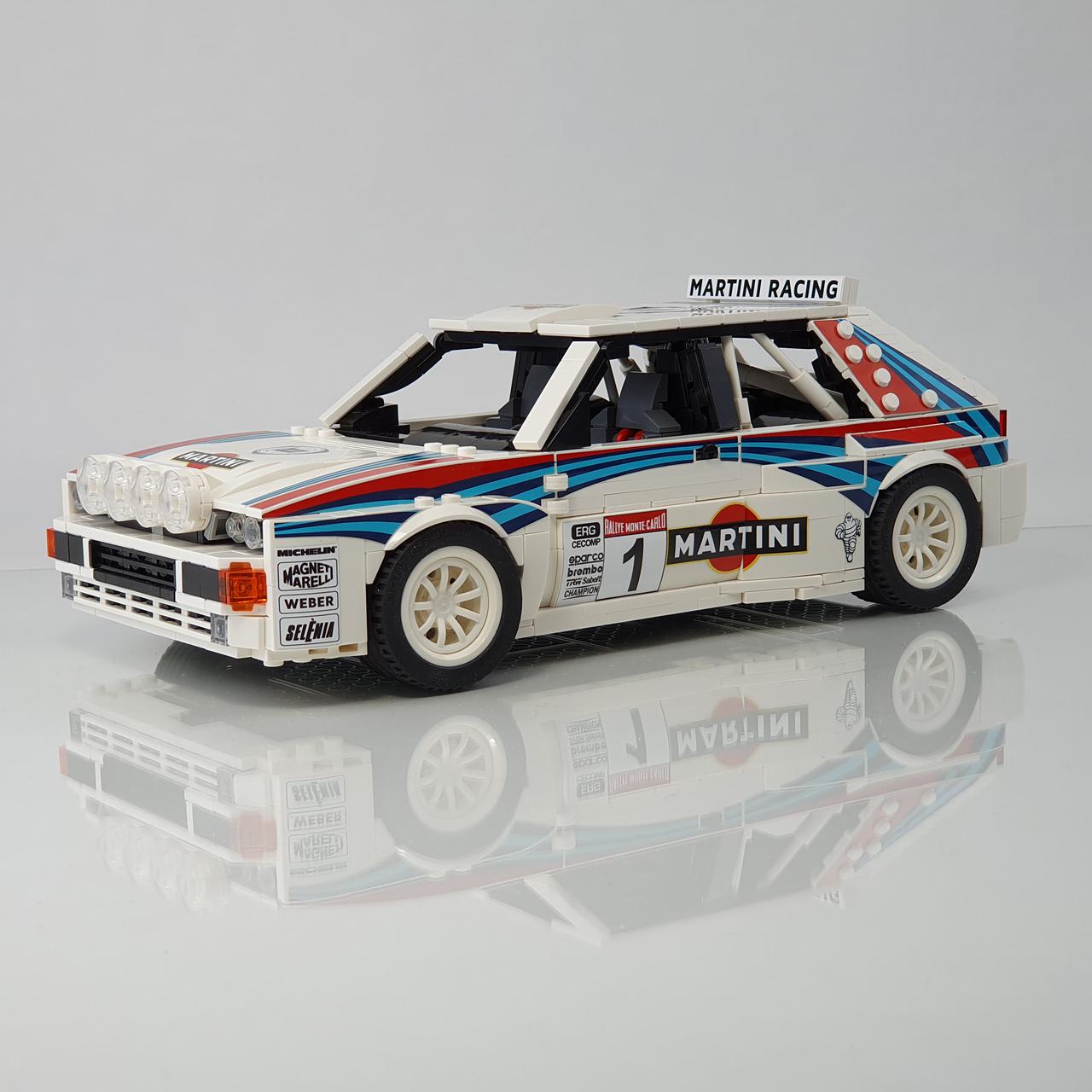 Lancia Delta HF Integrale 16V | 1309pcs-Building Blocks set -Turbo Moc