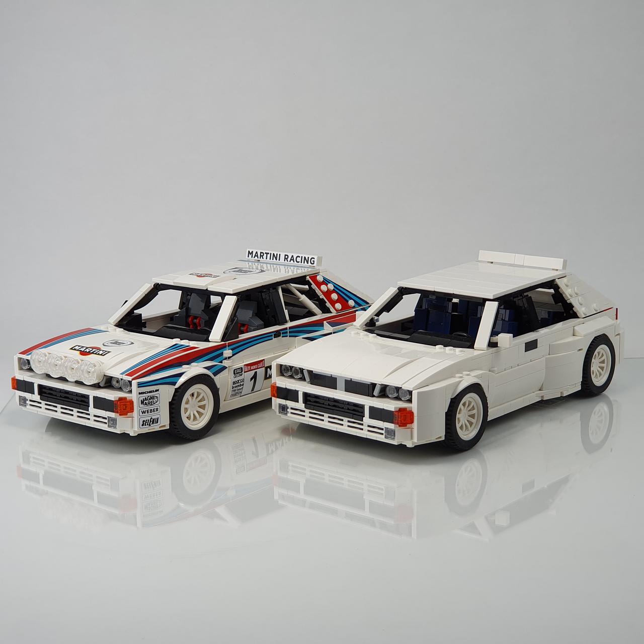 Lancia Delta HF Integrale 16V | 1309pcs-Building Blocks set -Turbo Moc