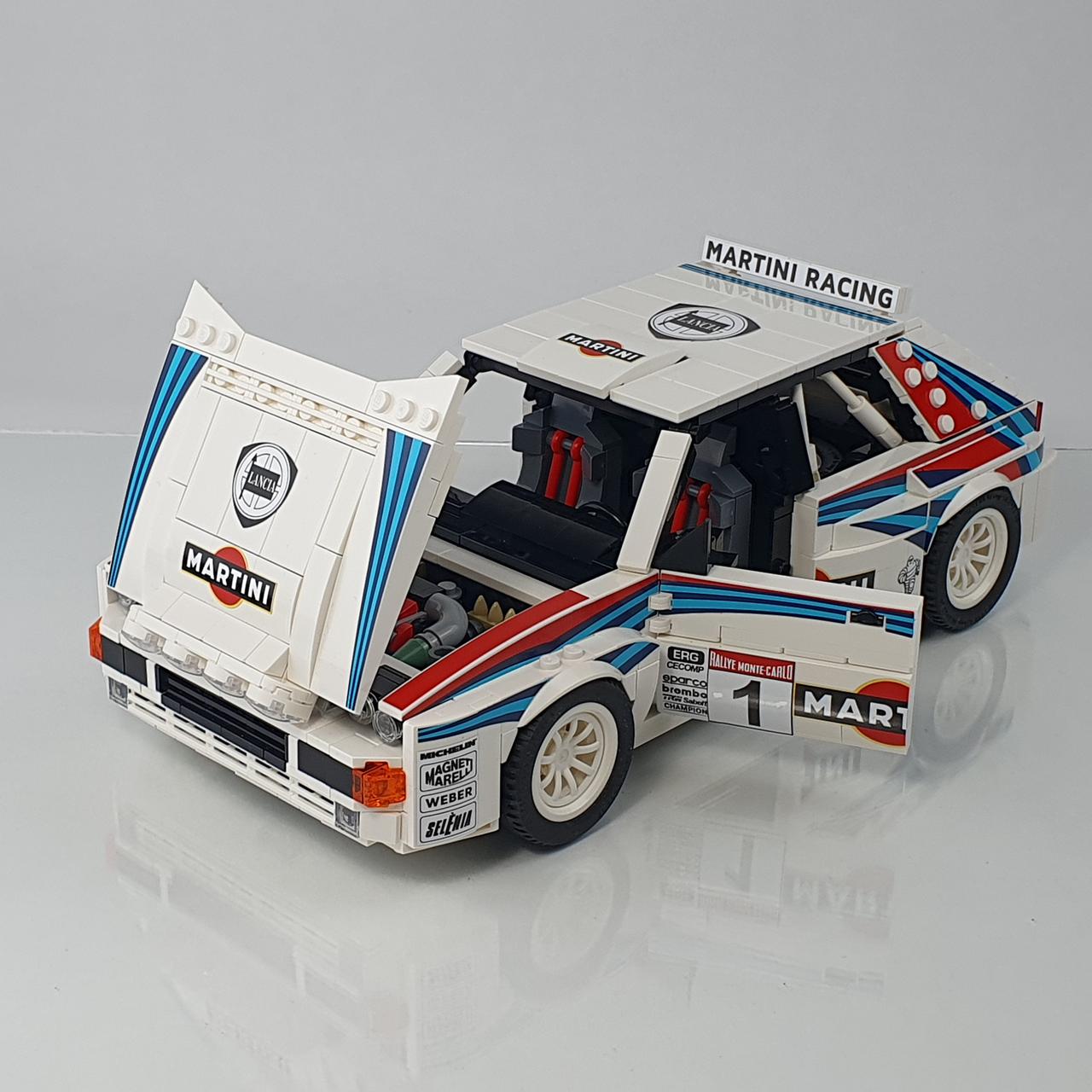 Lancia Delta HF Integrale 16V | 1309pcs-Building Blocks set -Turbo Moc