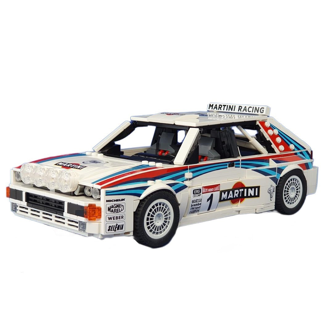 Lancia Delta HF Integrale 16V | 1309pcs-Building Blocks set -Turbo Moc