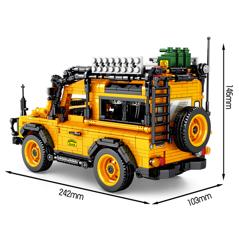 Land Rover Defender V8 1053pcs-Building Blocks set -Turbo Moc