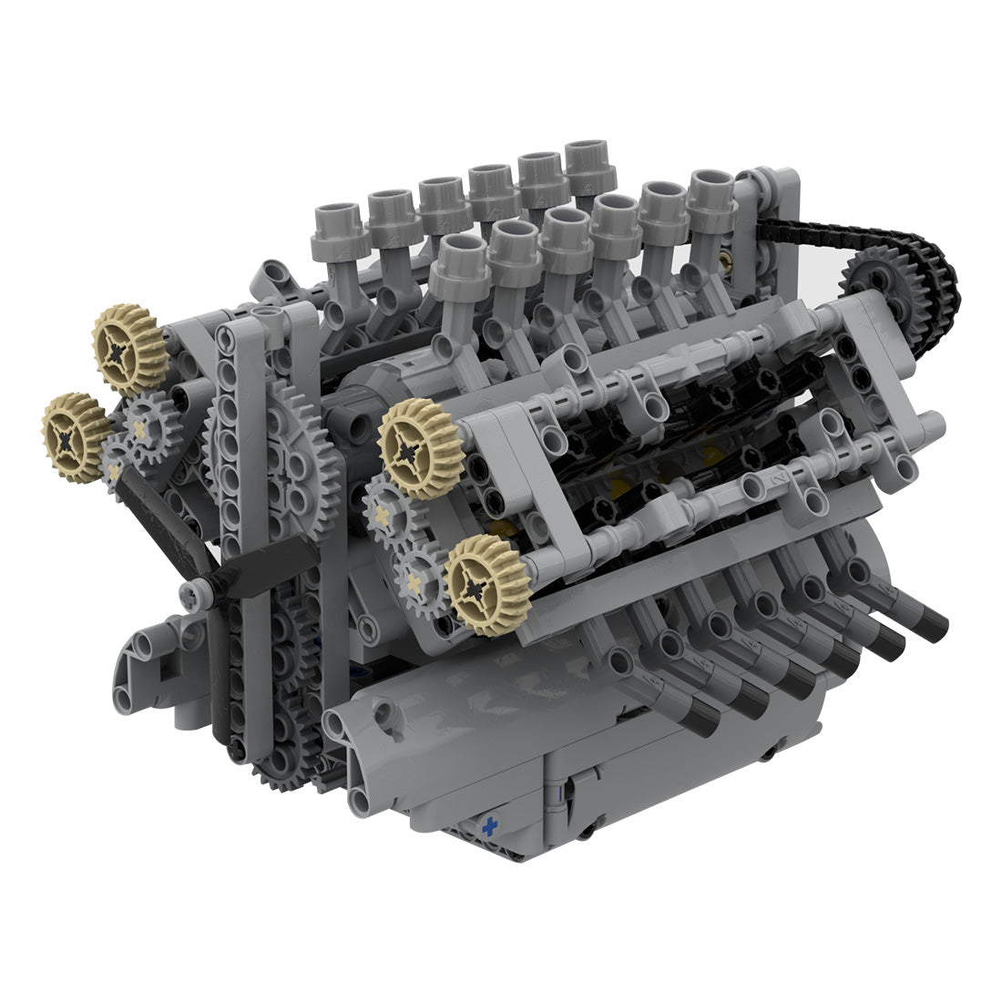 Image of product moc-40128-v12-engine-with-gearbox