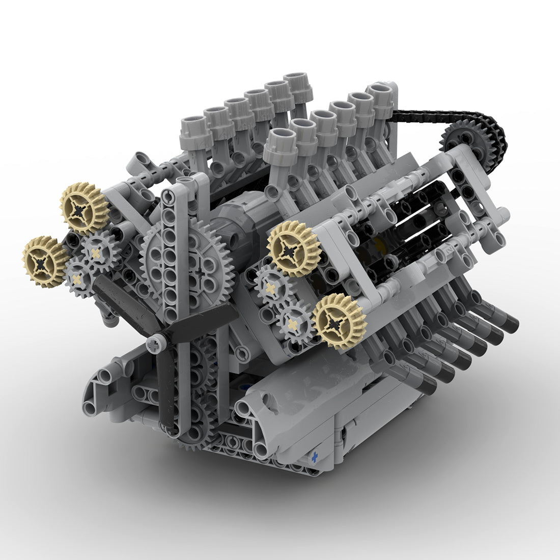 Image of product moc-40128-v12-engine-with-gearbox