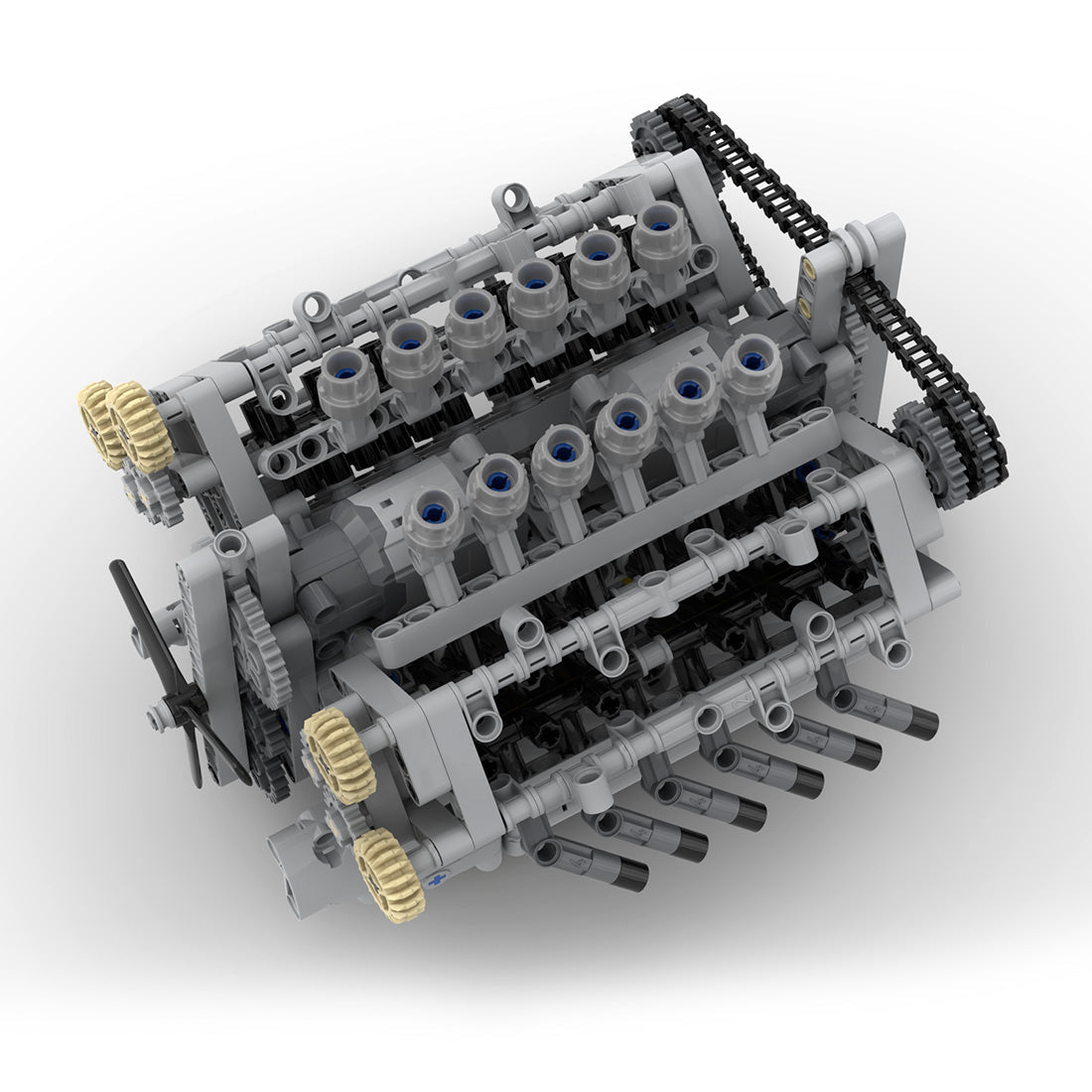 Image of product moc-40128-v12-engine-with-gearbox