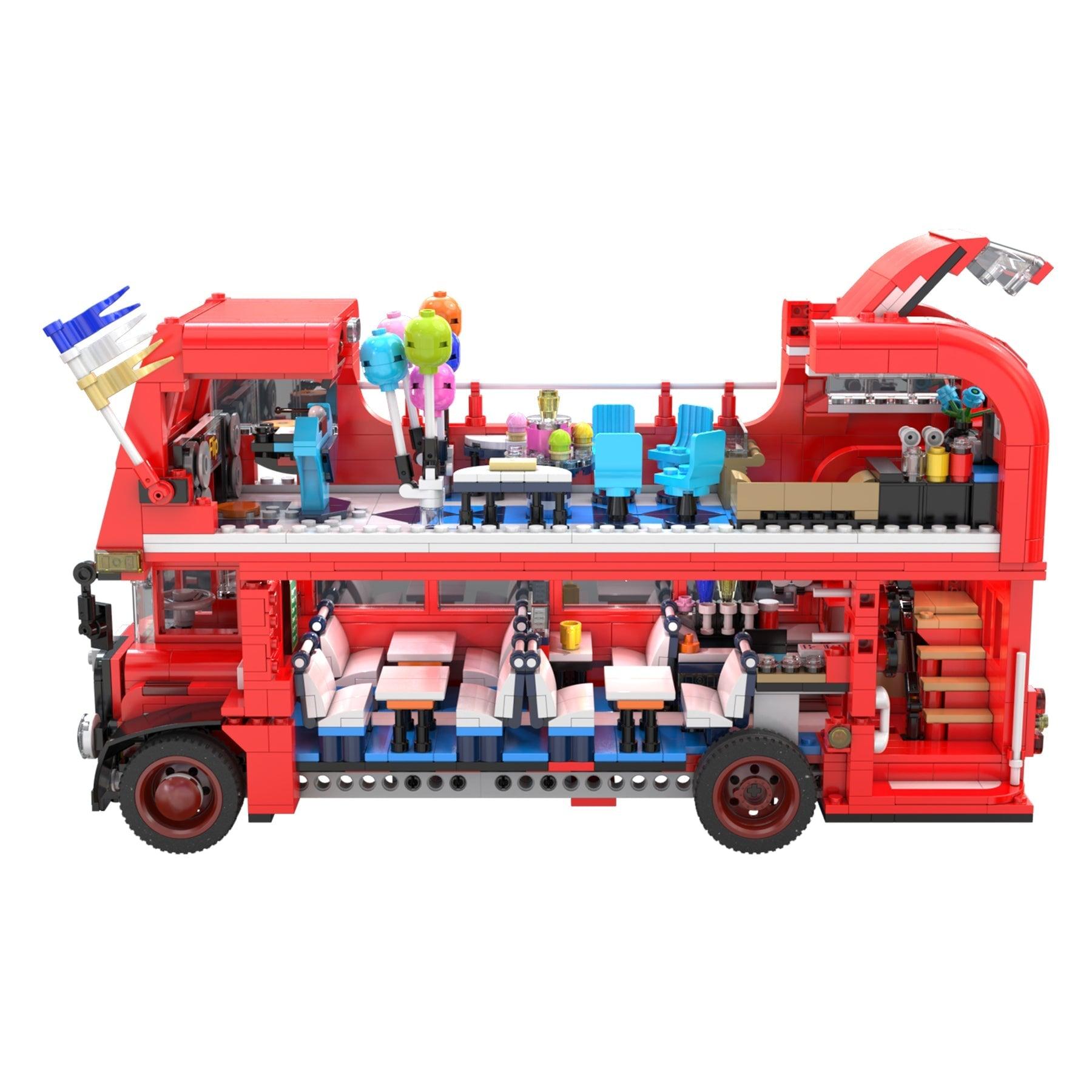 London Double Deck Bus Model 1770pcs-Building Blocks set -Turbo Moc