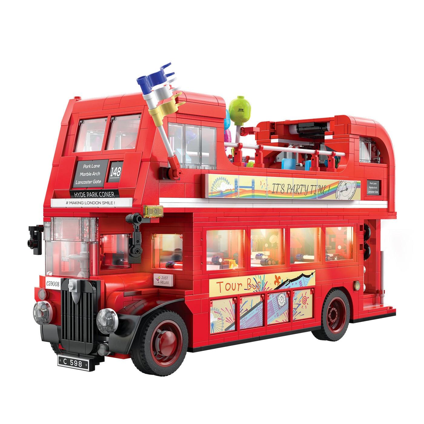 London Double Deck Bus Model 1770pcs-Building Blocks set -Turbo Moc