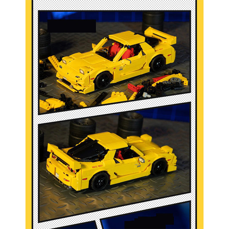 Mazda RX7 772pcs-Building Blocks set -Turbo Moc