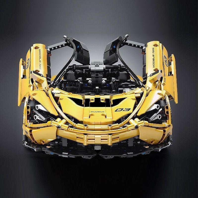 McLaren 720s Yellow 3149pcs-Building Blocks set -Turbo Moc