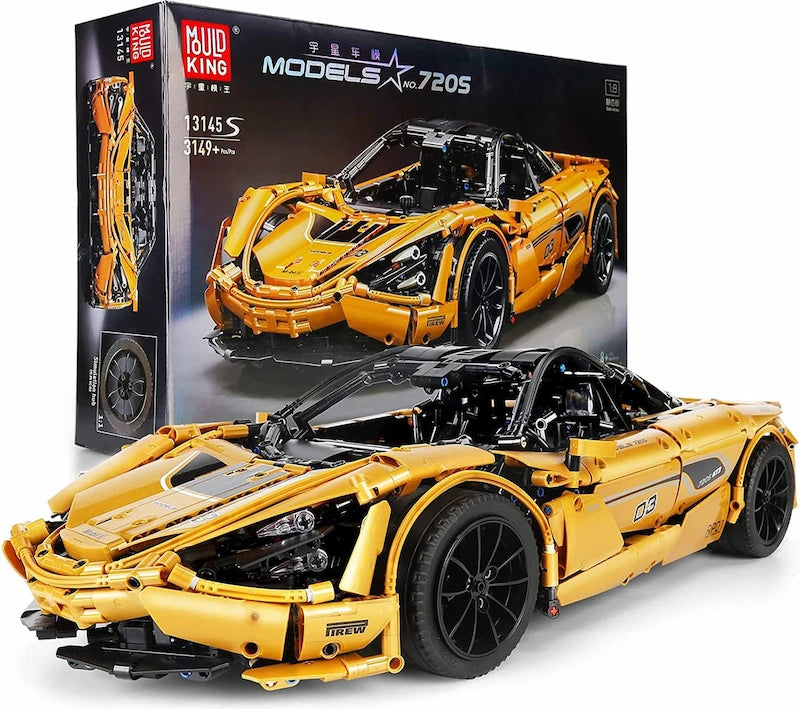 McLaren 720s Yellow 3149pcs-Building Blocks set -Turbo Moc