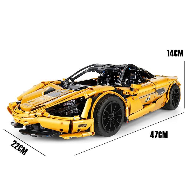 McLaren 720s Yellow 3149pcs-Building Blocks set -Turbo Moc