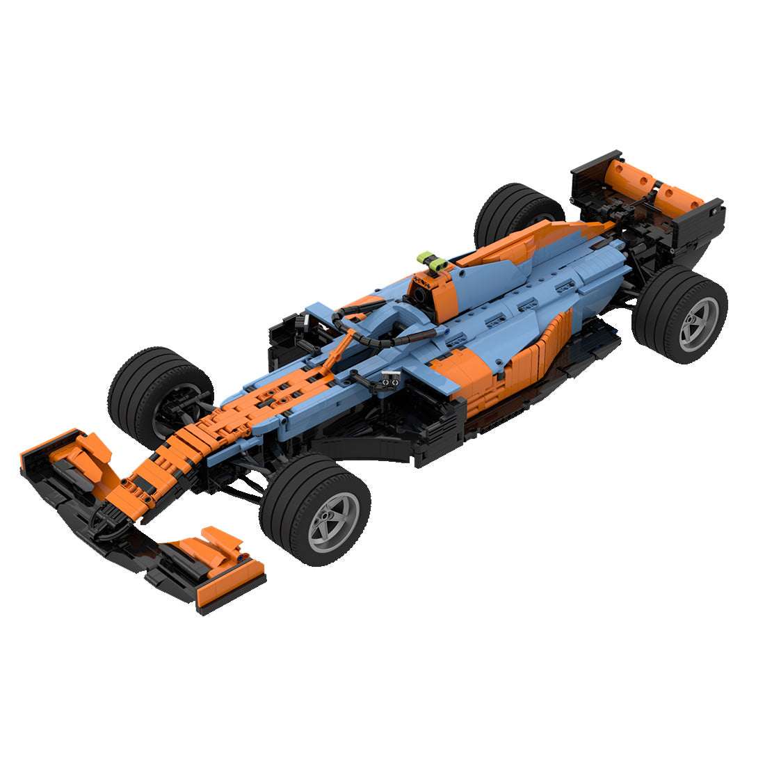 McLaren F1 MCL35M Monaco 2021 Livery 1:8 2488pcs-Building Blocks set -Turbo Moc