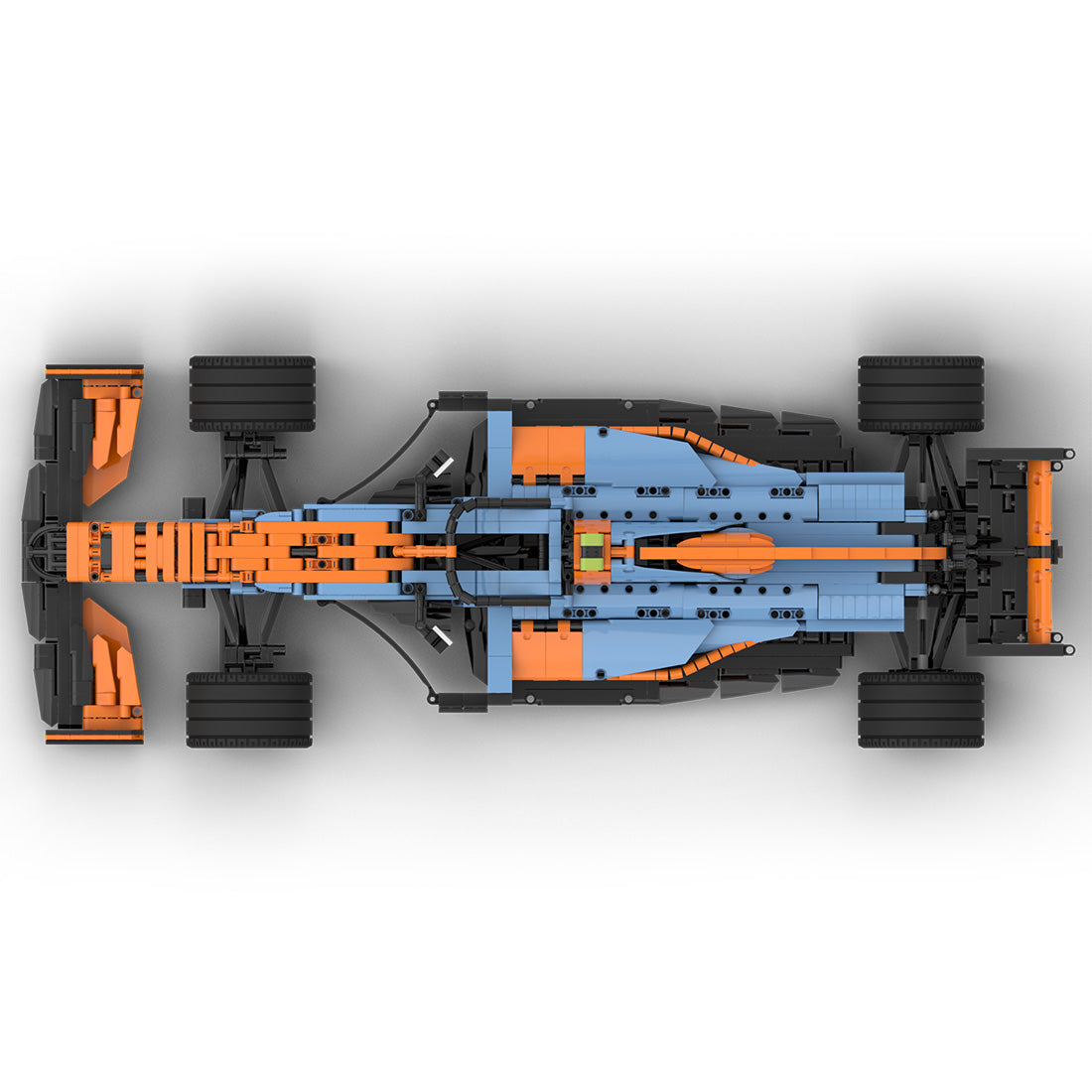 McLaren F1 MCL35M Monaco 2021 Livery 1:8 2488pcs-Building Blocks set -Turbo Moc