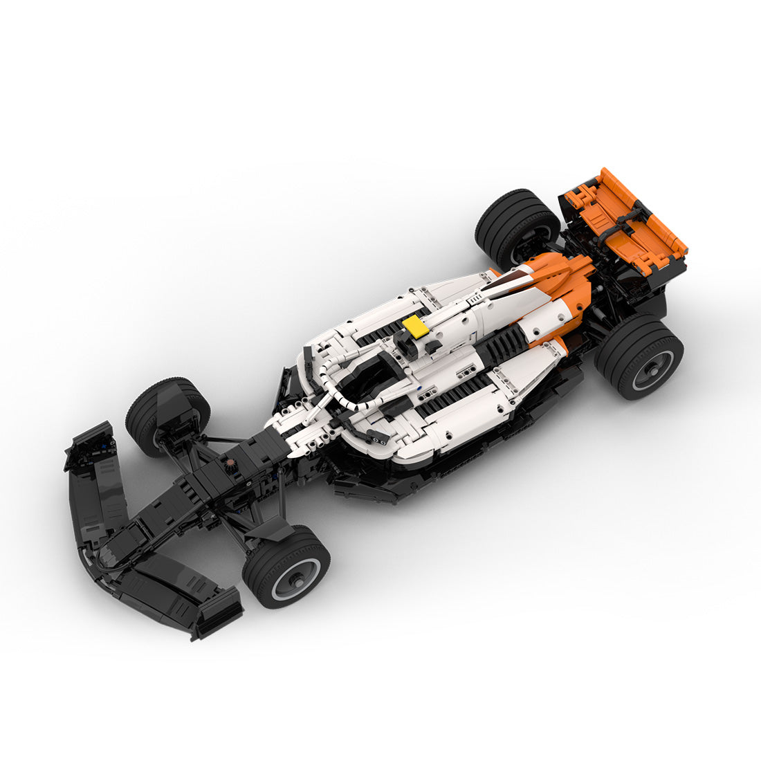 McLaren F1 MCL60 Monaco 2023 Livery 1:8 3183pcs-Building Blocks set -Turbo Moc