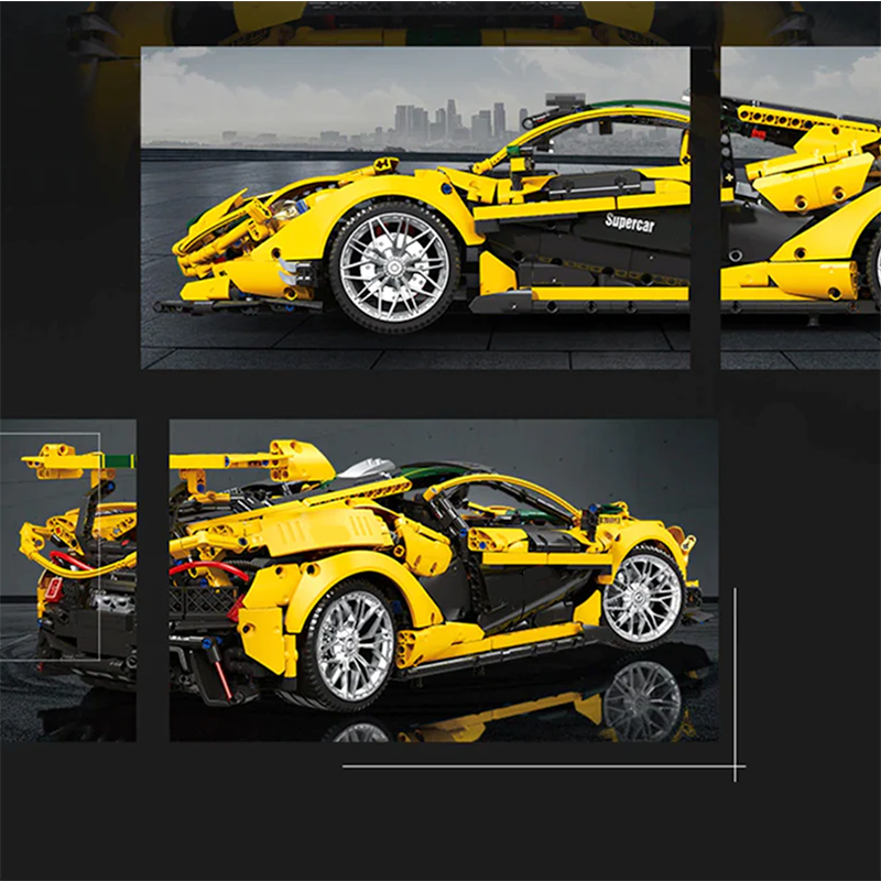 McLaren P1 GT-R 3315pcs-Building Blocks set -Turbo Moc