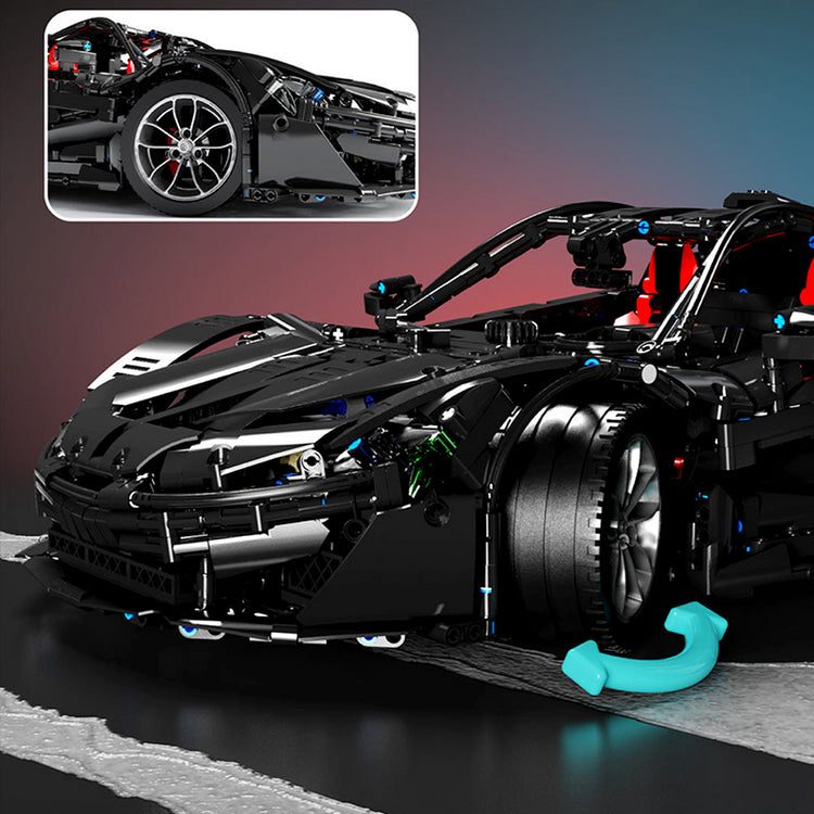 McLaren P1 GTR Black 3685pcs-Building Blocks set -Turbo Moc