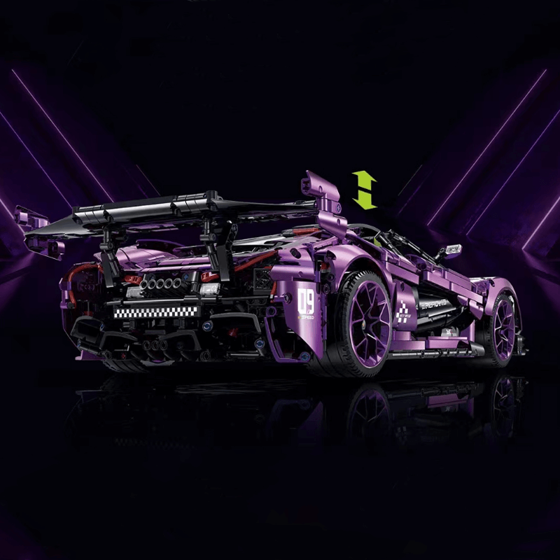 McLaren P1 GTR Purple 3567pcs-Building Blocks set -Turbo Moc