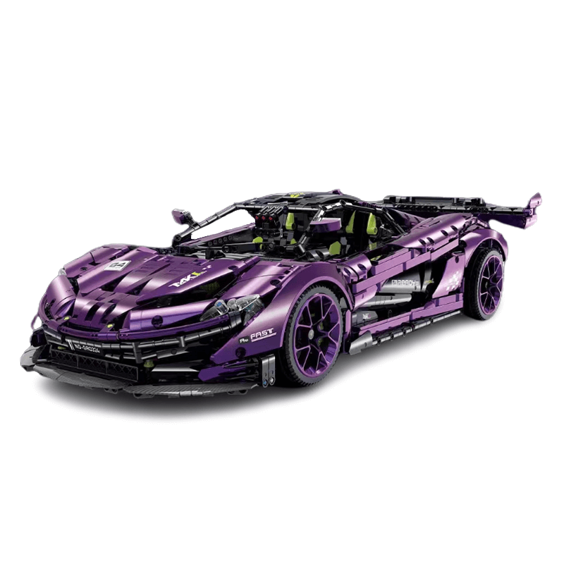 McLaren P1 GTR Purple 3567pcs-Building Blocks set -Turbo Moc