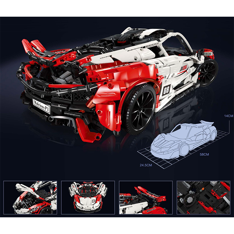 McLaren P1 GTR Senna Edition 3318pcs-Building Blocks set -Turbo Moc