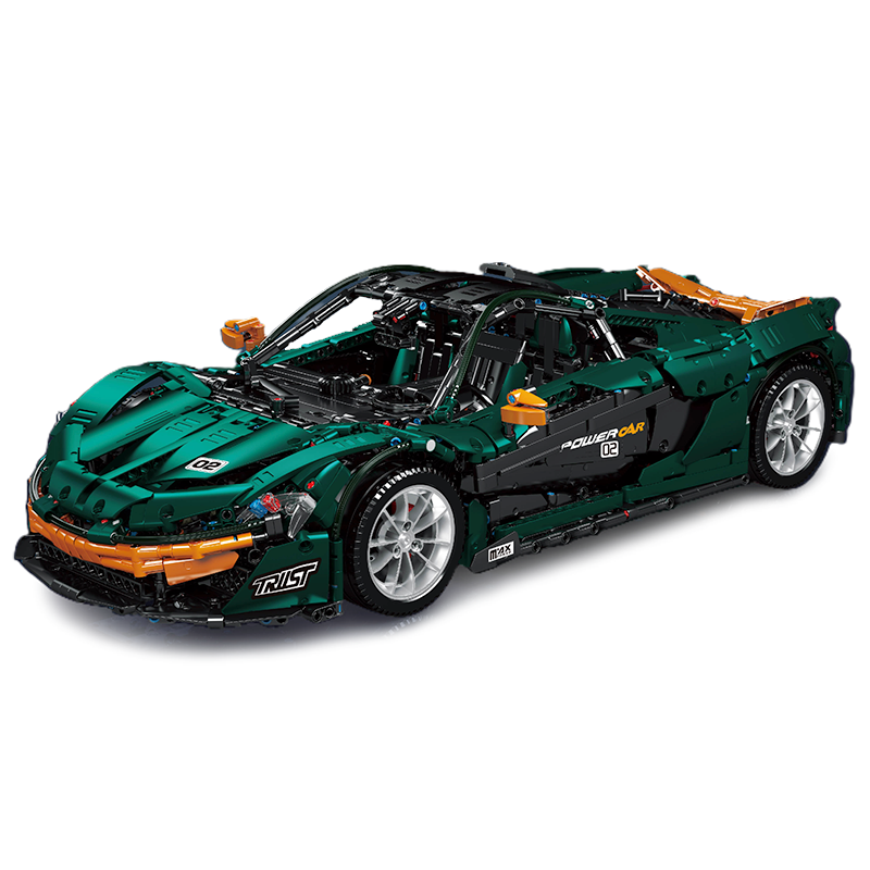 McLaren P1 Green 3238pcs-Building Blocks set -Turbo Moc