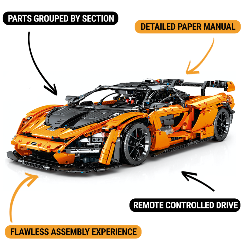 McLaren Senna GTR 3628pcs-Building Blocks set -Turbo Moc