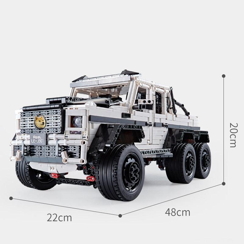 Mercedes-Benz G63 6x6 3300pcs-Building Blocks set -Turbo Moc