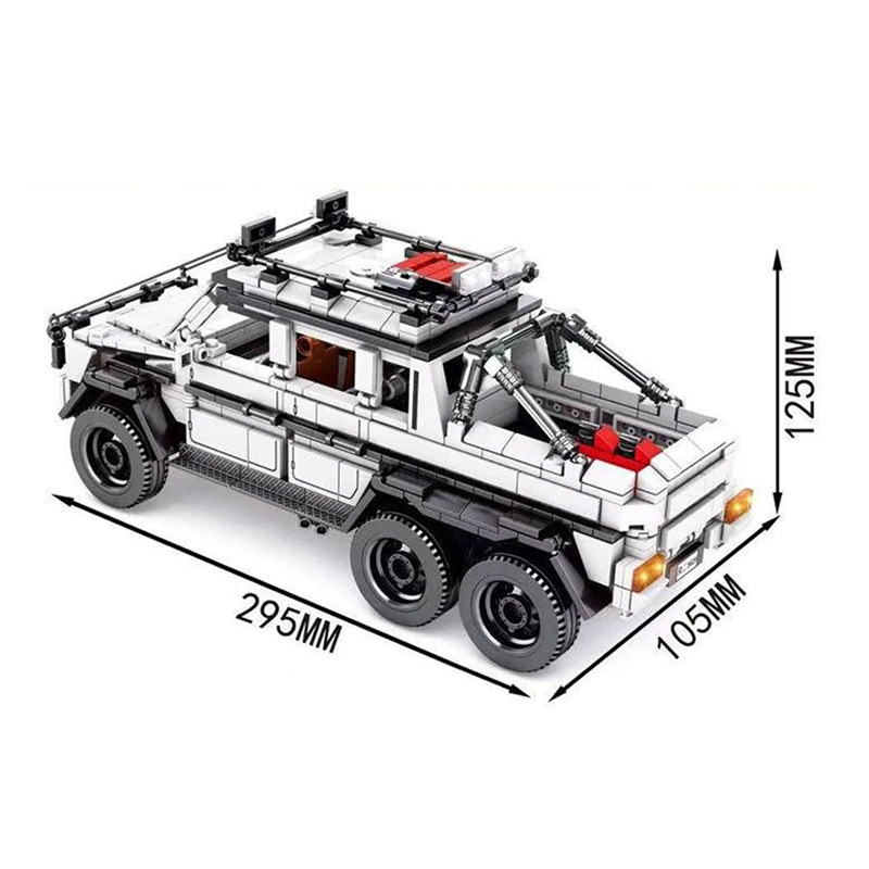 Mercedes-Benz G63 6x6 858pcs-Building Blocks set -Turbo Moc