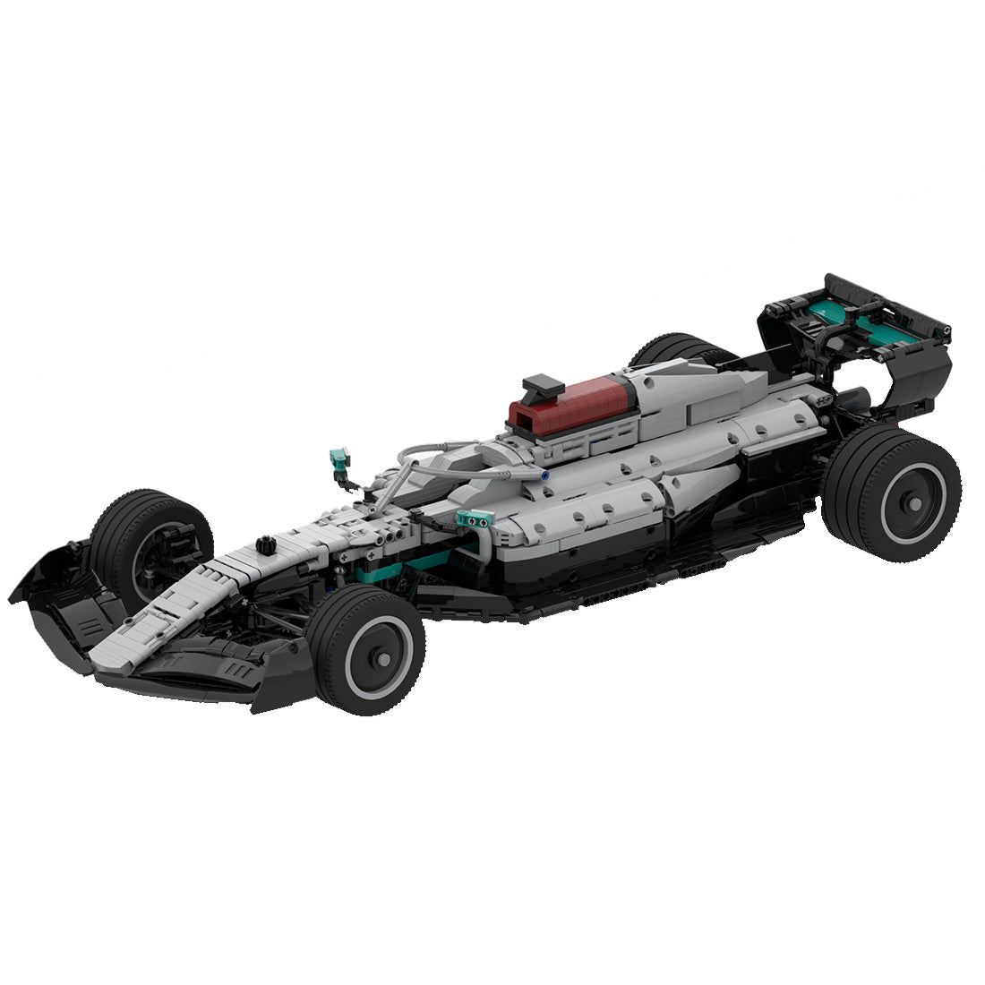 Mercedes F1 W13 1:8 | 2515pcs-Building Blocks set -Turbo Moc