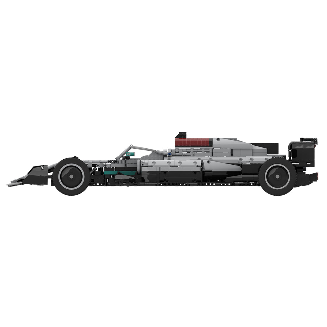 Mercedes F1 W13 1:8 | 2515pcs-Building Blocks set -Turbo Moc