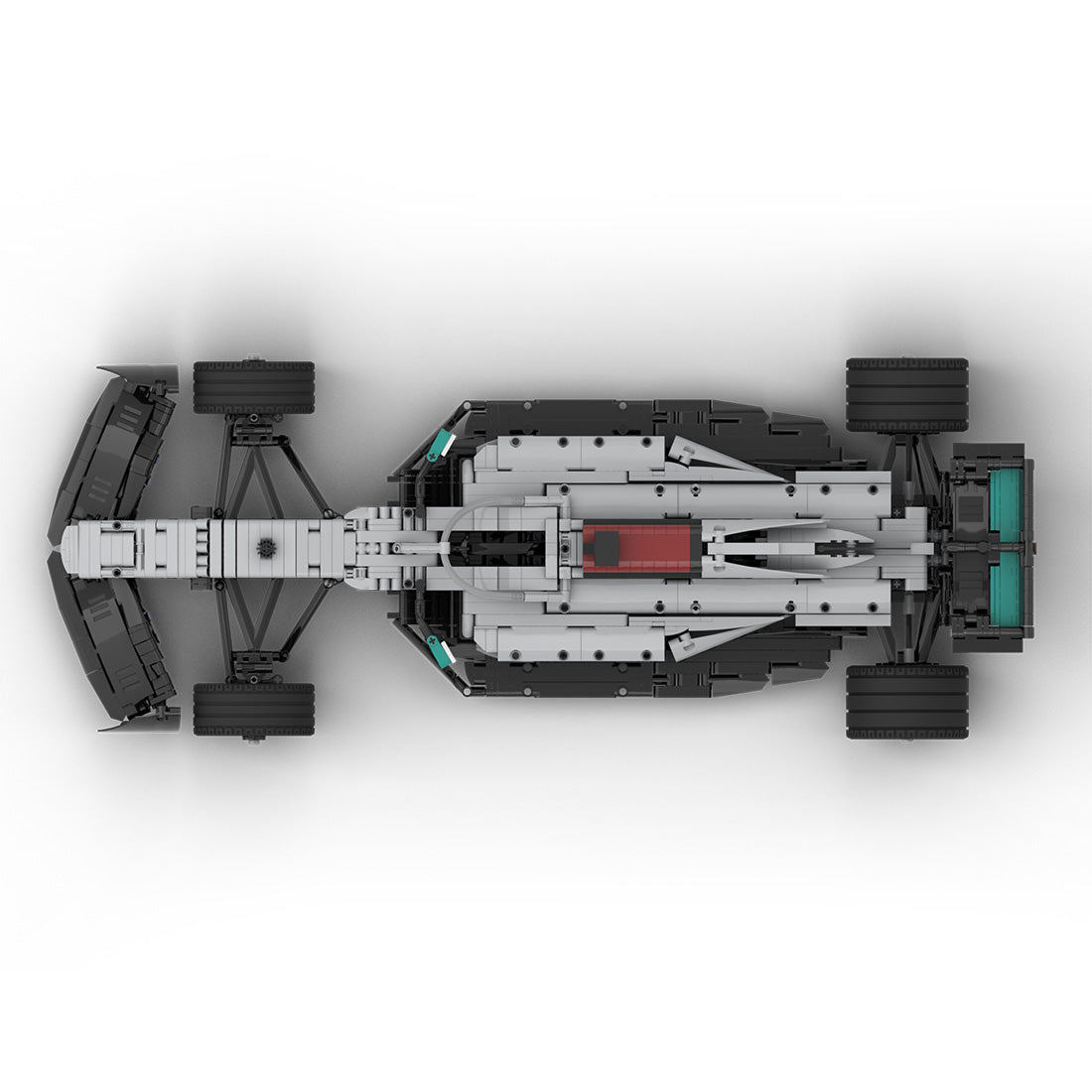 Mercedes F1 W13 1:8 | 2515pcs-Building Blocks set -Turbo Moc