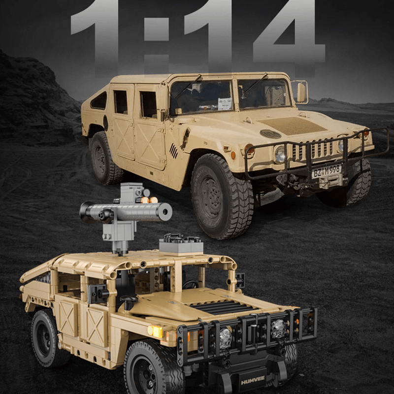 Military Hummer H2 627pcs-Building Blocks set -Turbo Moc