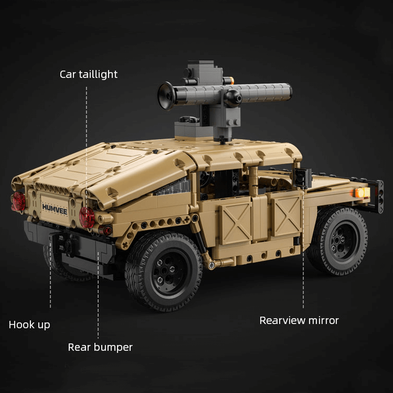 Military Hummer H2 627pcs-Building Blocks set -Turbo Moc