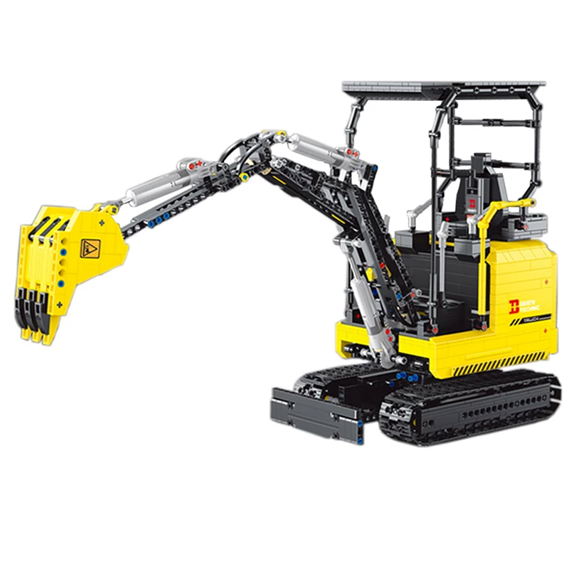 Mini Excavator Remote Controlled - Building Blocks Set | Turbo Moc