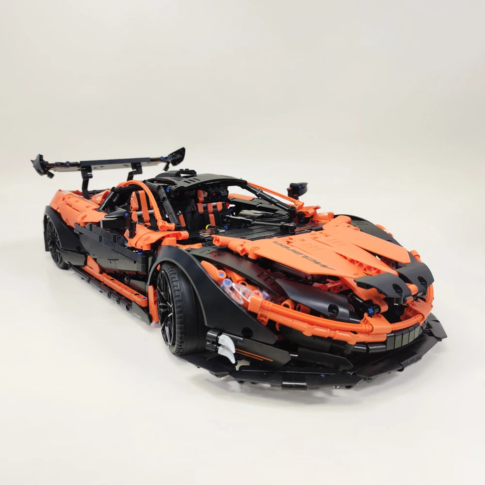 McLaren P1 GTR Black & Red, compatible with Lego
