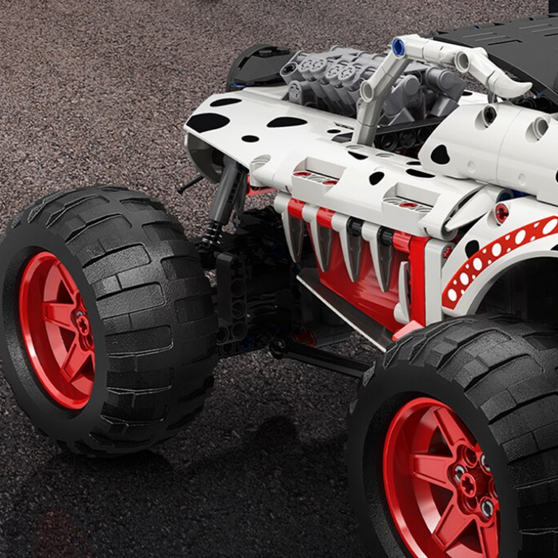 Monster Truck Dalmatian 986pcs-Building Blocks set -Turbo Moc