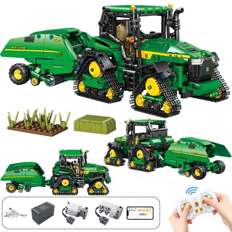 Multifunction farm truck with remote control 1404pcs-Building Blocks set -Turbo Moc