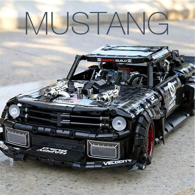 Mustang Sport Car Model 1639pcs-Building Blocks set -Turbo Moc