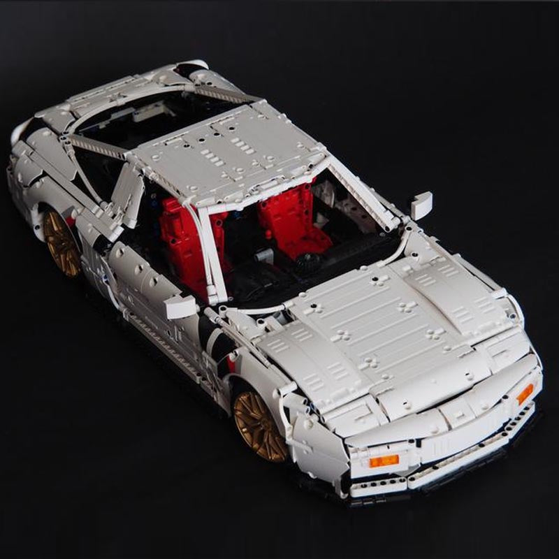 Nissan 200SX S13 1991 RB26 Swap 1:8 | 3505pcs-Building Blocks set -Turbo Moc