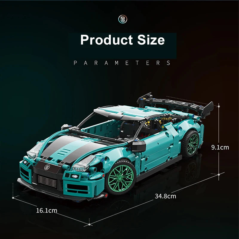 Nissan GTR R35 1190pcs-Building Blocks set -Turbo Moc