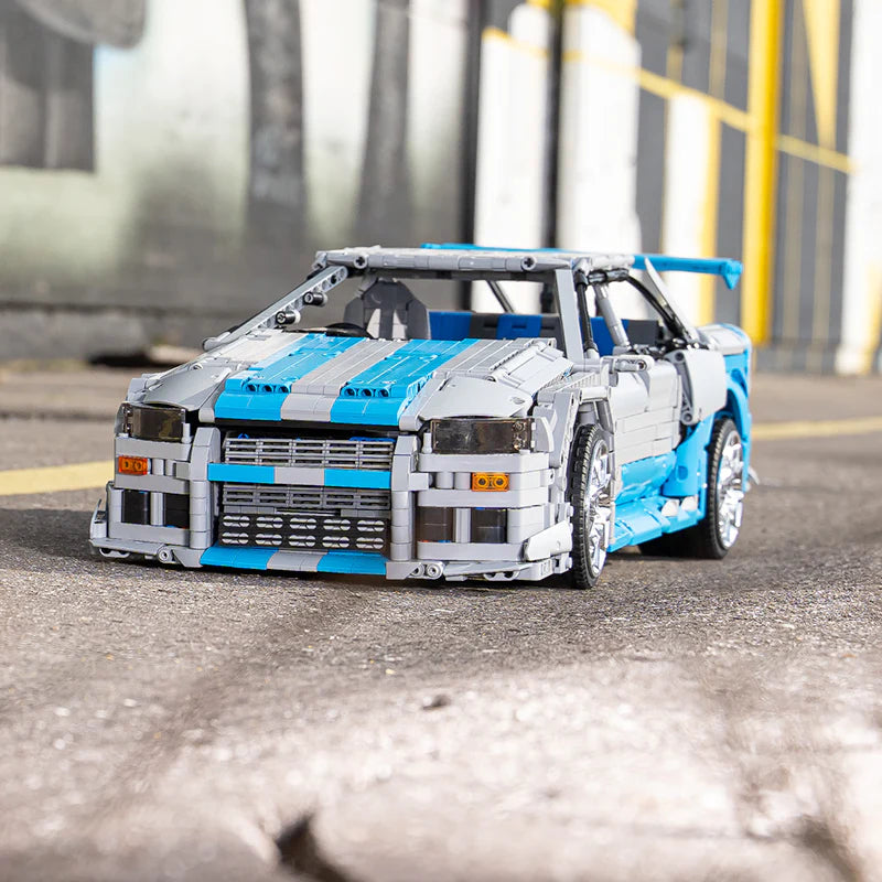 Nissan Skyline GT-R R34 Fast & Furious | 3383pcs-Building Blocks set -Turbo Moc