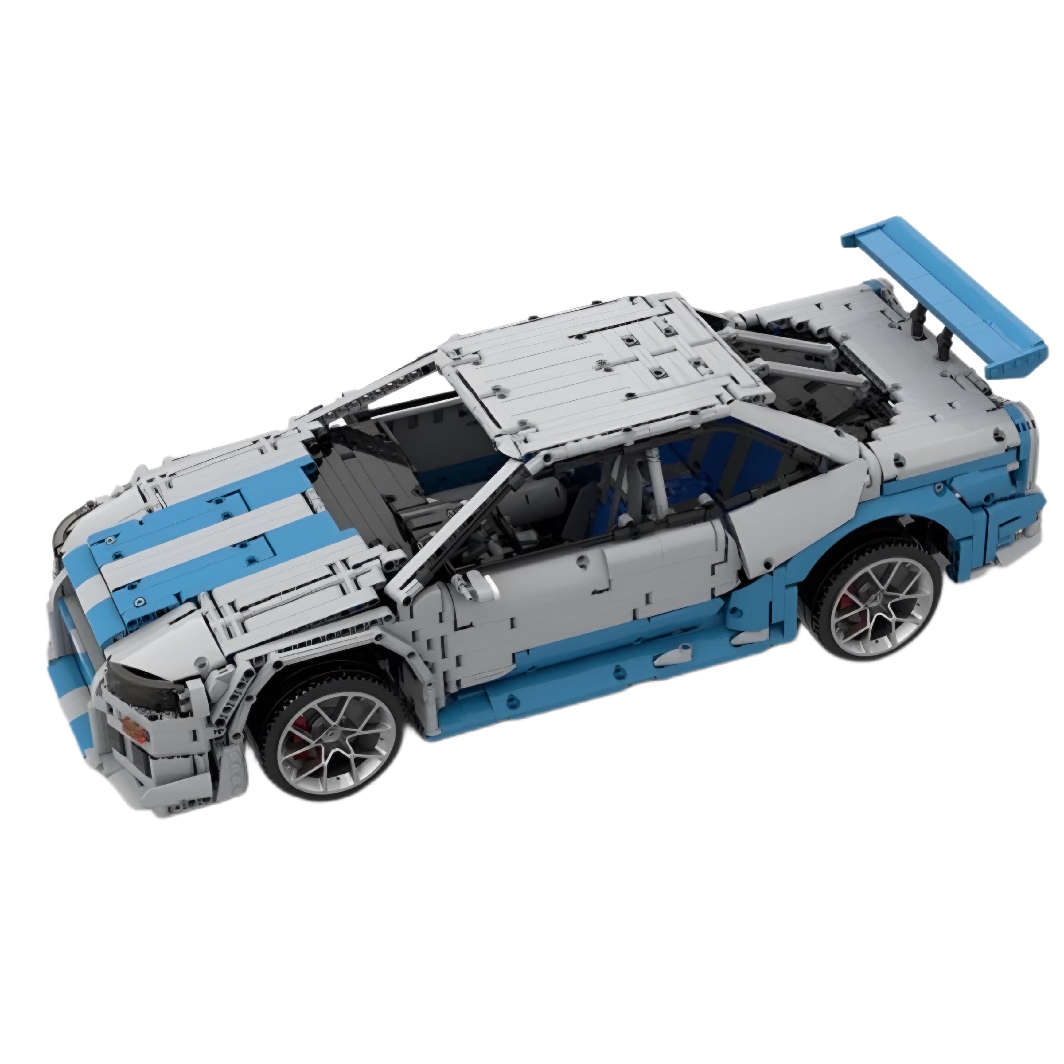 Nissan Skyline GT-R R34 Fast & Furious | 3383pcs-Building Blocks set -Turbo Moc