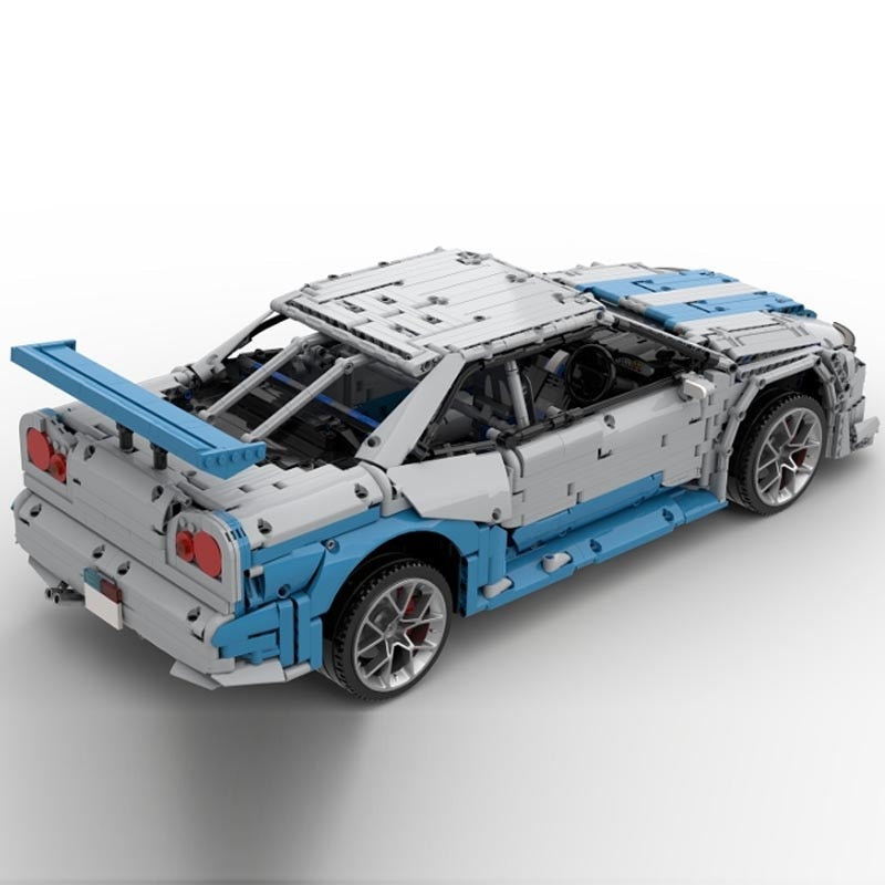 Nissan Skyline GT-R R34 Fast & Furious | 3383pcs-Building Blocks set -Turbo Moc