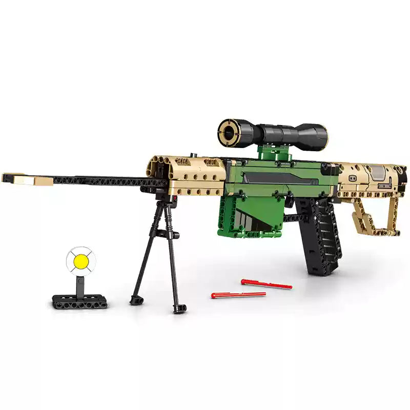 M82A1 Barrett (M107) Sniper Riffle - lego compatible building blocks set - Turbo Moc