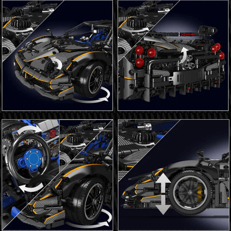 Pagani Huayra Carbon Edition 4801pcs-Building Blocks set -Turbo Moc