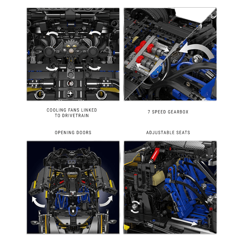 Pagani Huayra Carbon Edition 4801pcs-Building Blocks set -Turbo Moc