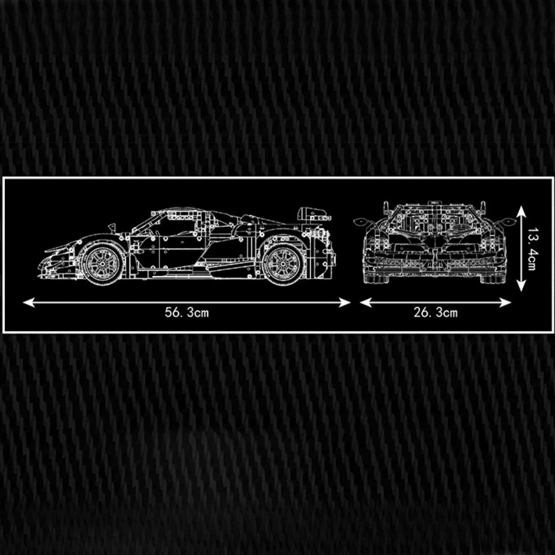 Pagani Huayra Carbon Edition 4801pcs-Building Blocks set -Turbo Moc