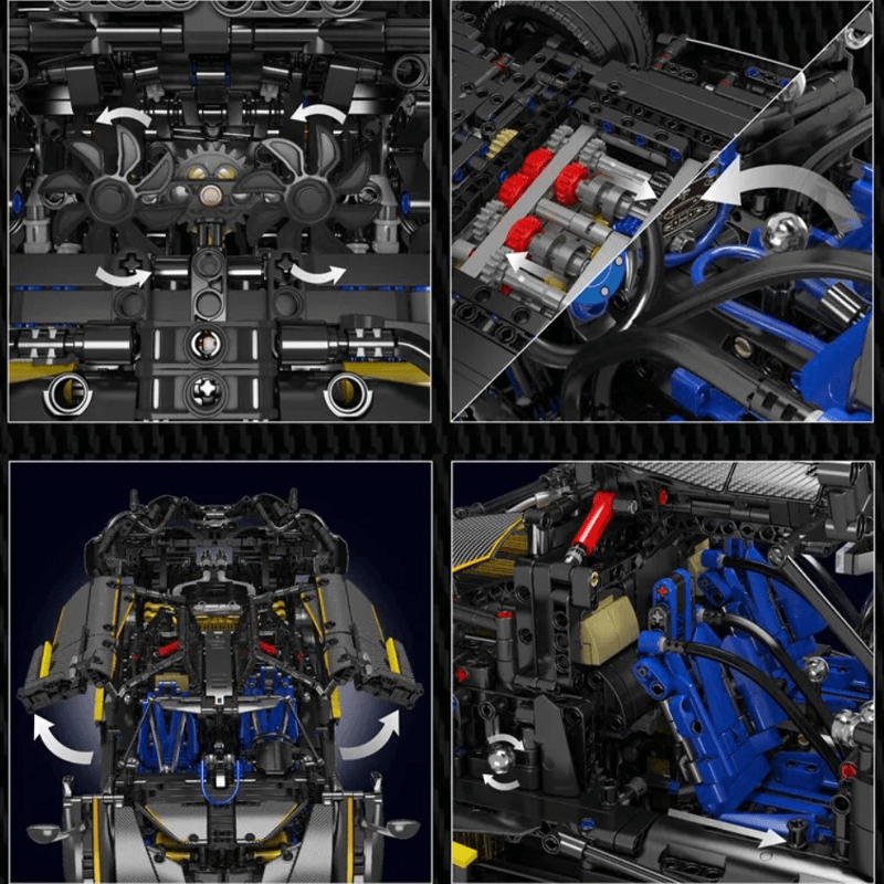 Pagani Huayra Carbon Edition 4801pcs-Building Blocks set -Turbo Moc