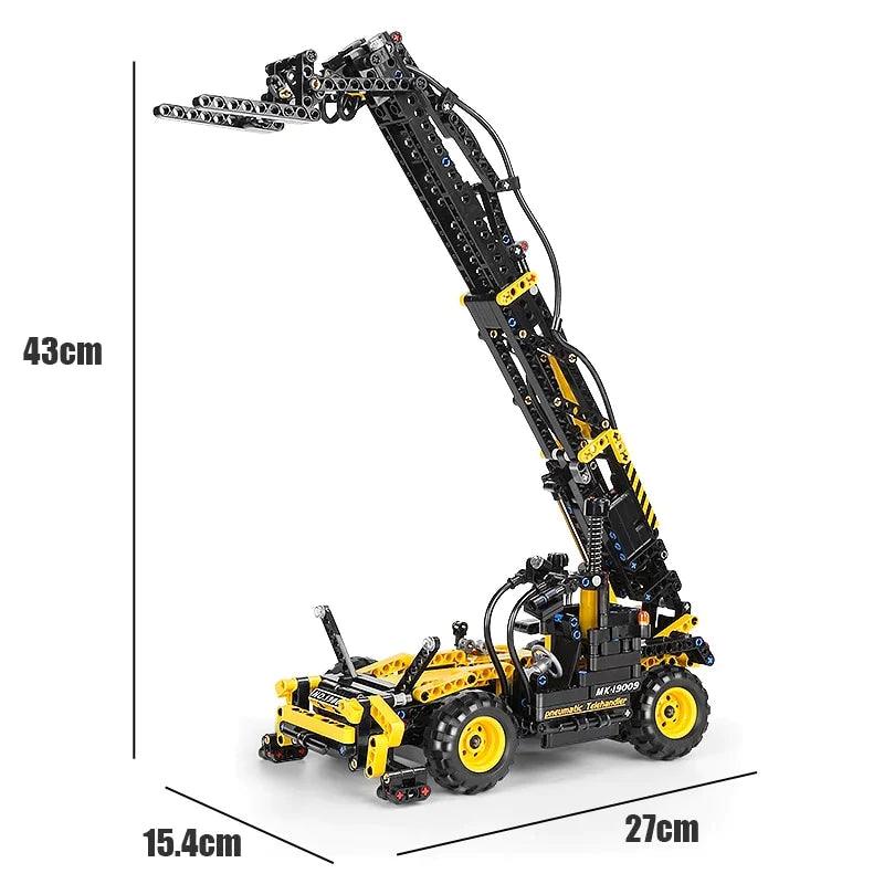 Pneumatic Telehandler Model 803pcs-Building Blocks set -Turbo Moc