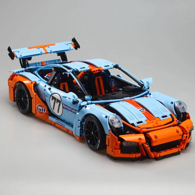 Porsche 911 GT3 RS 2703pcs-Building Blocks set -Turbo Moc