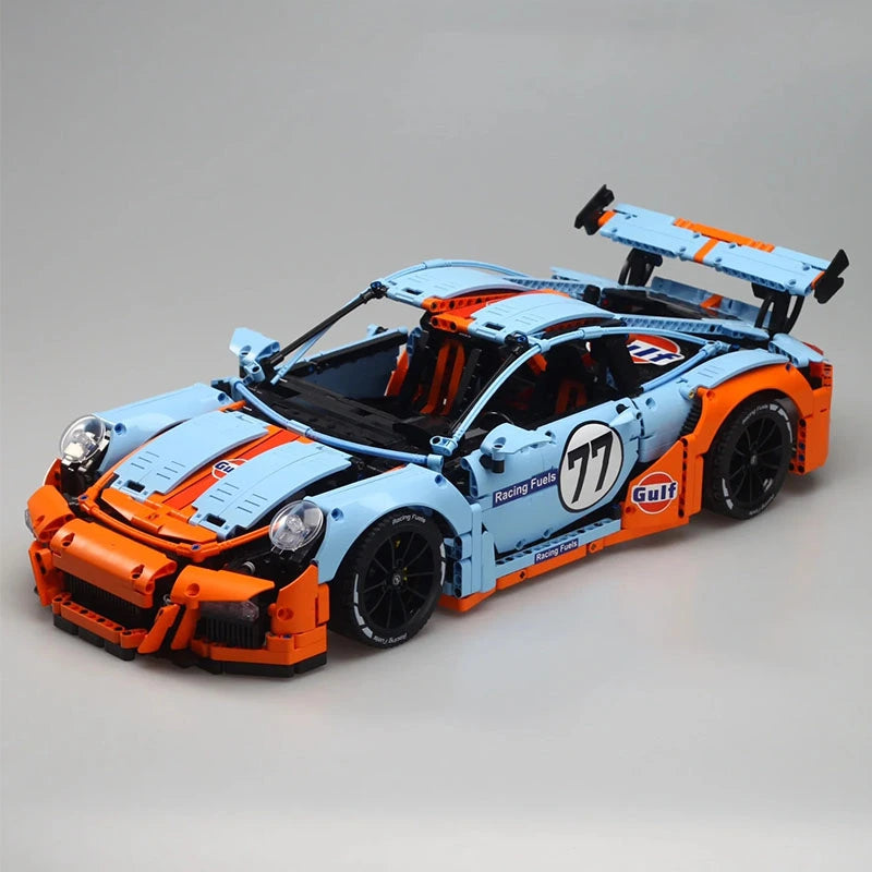 Porsche 911 GT3 RS 2703pcs-Building Blocks set -Turbo Moc