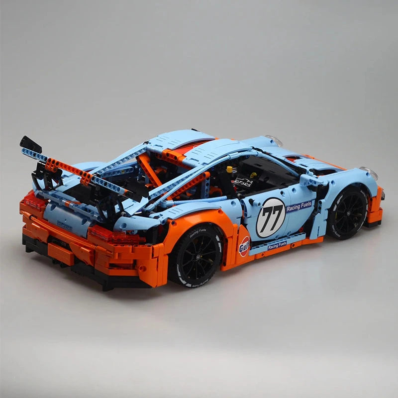 Porsche 911 GT3 RS 2703pcs-Building Blocks set -Turbo Moc